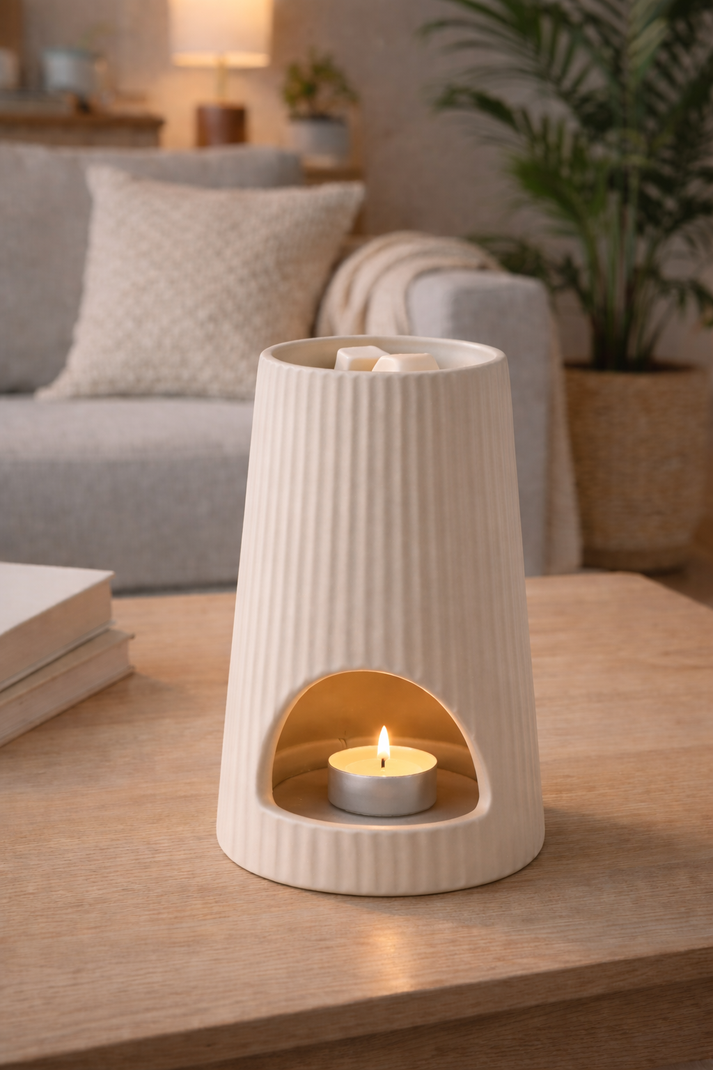 Queimador de cera branca Algarve Candle Co.