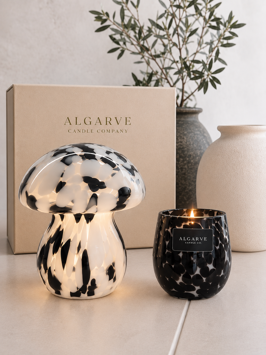 Lamp & Candle Luxury Gift Set
