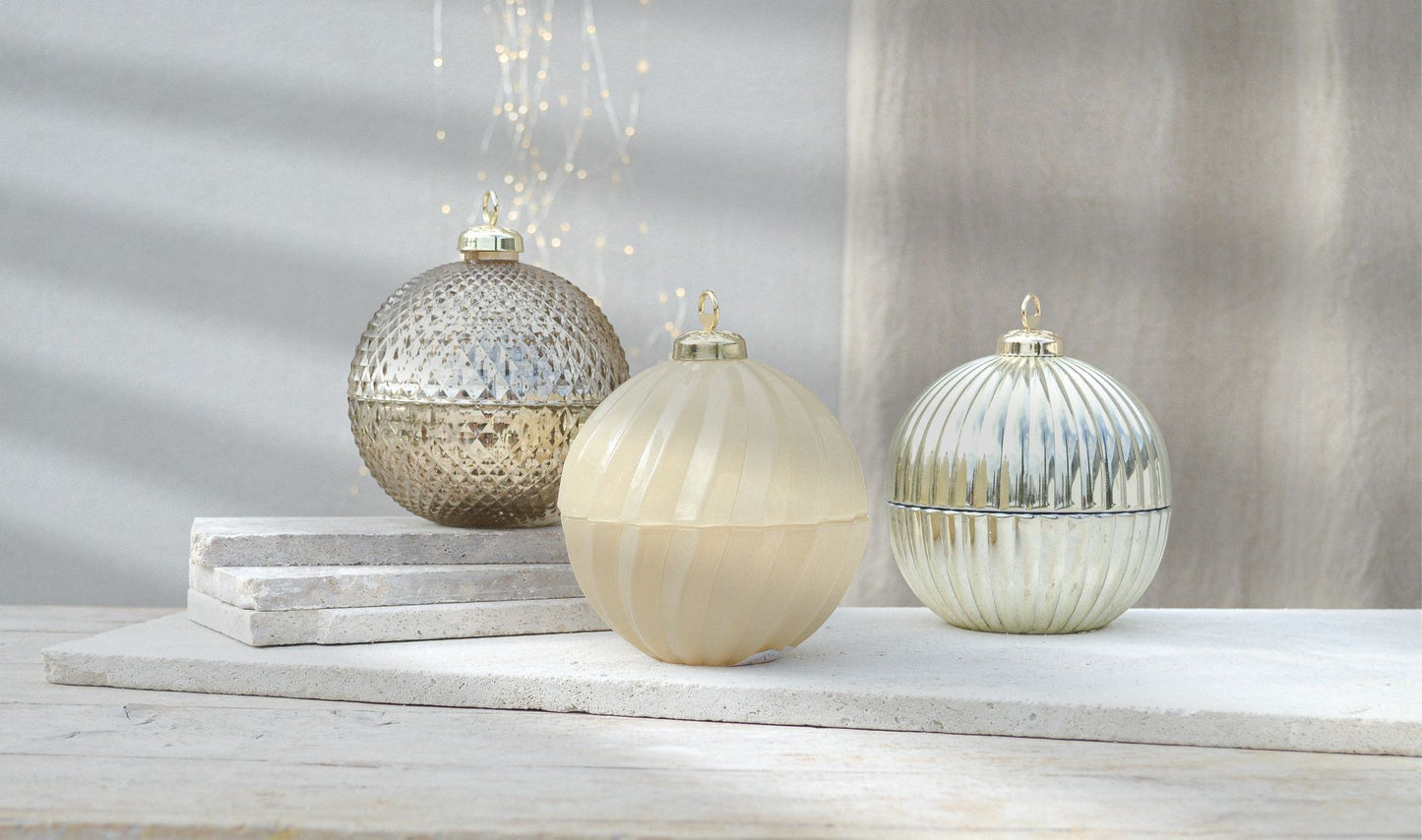 Bauble Candle - Twilled | Christmas Collection