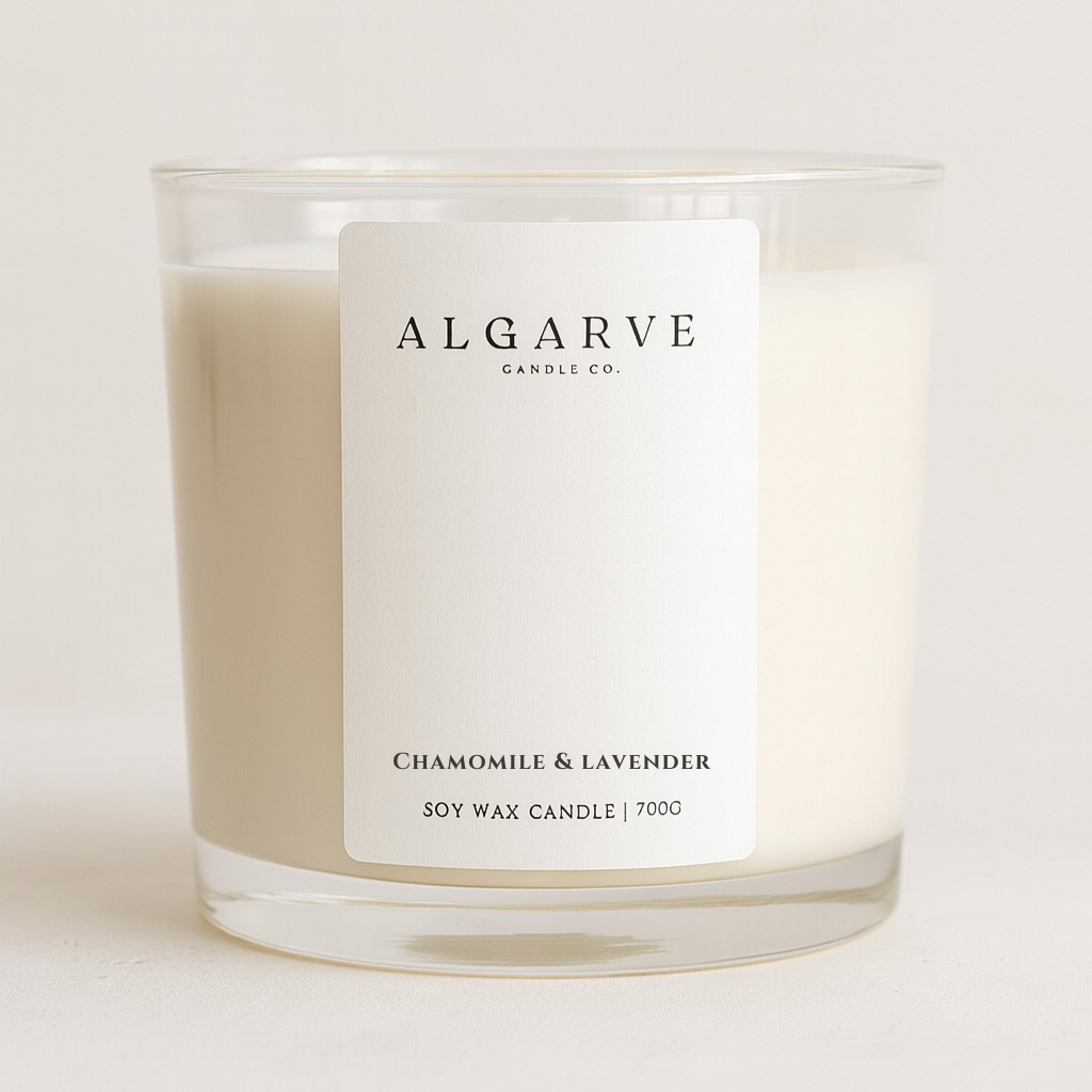 Vela 3 Pavios (700g) | Camomila & Lavanda