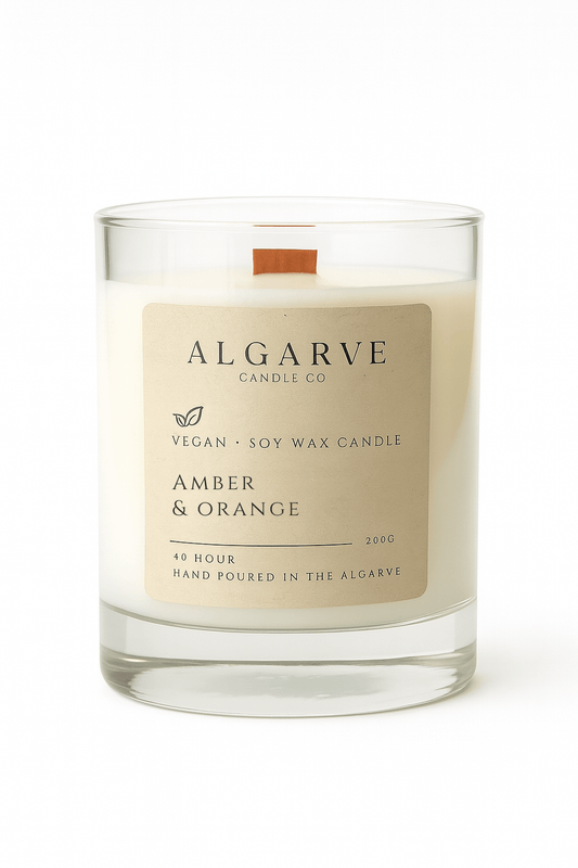 Soy Candle | 40hr | Amber & Orange Algarve candle company
