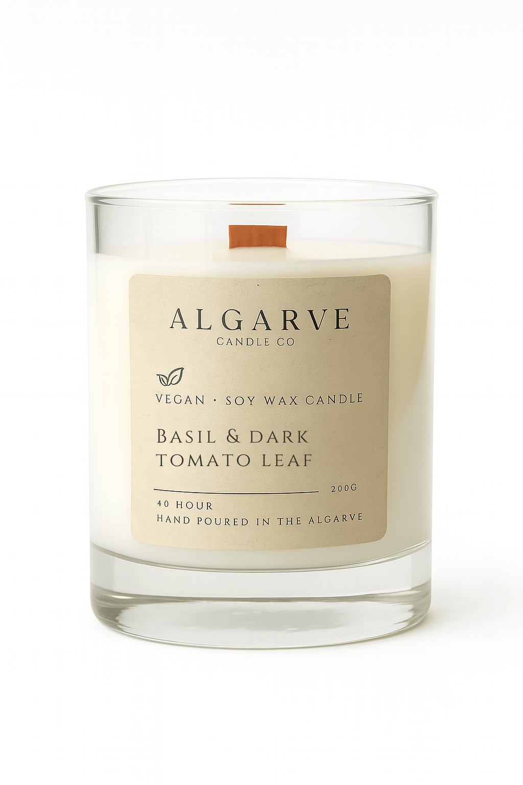 Soy Candle | 40hr | Basil & Dark Tomato Algarve candle company
