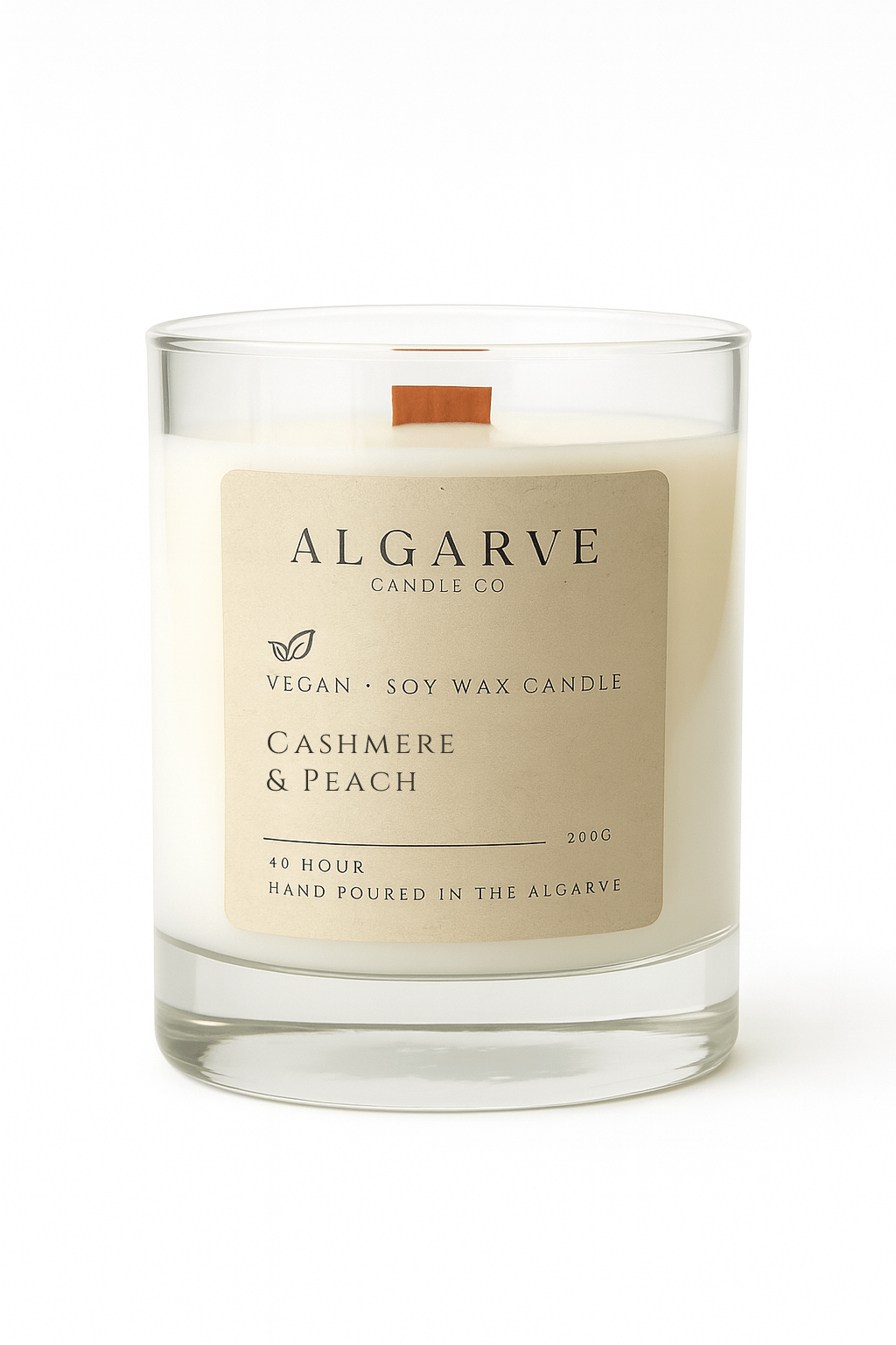 Soy Candle | 40hr | Cashmere & Peach Algarve candle company