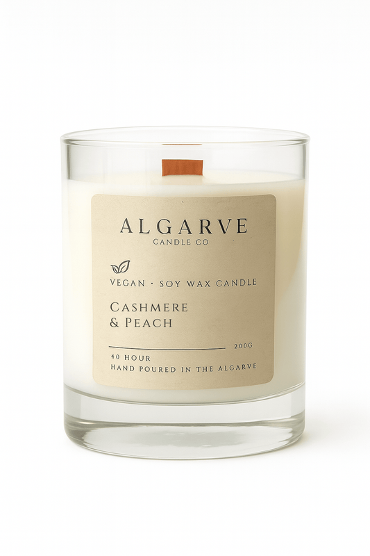 Soy Candle | 40hr | Cashmere & Peach Algarve candle company