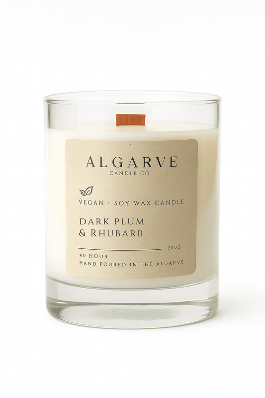 Soy Candle | 40hr | Dark Plum & Rhubarb Algarve candle company