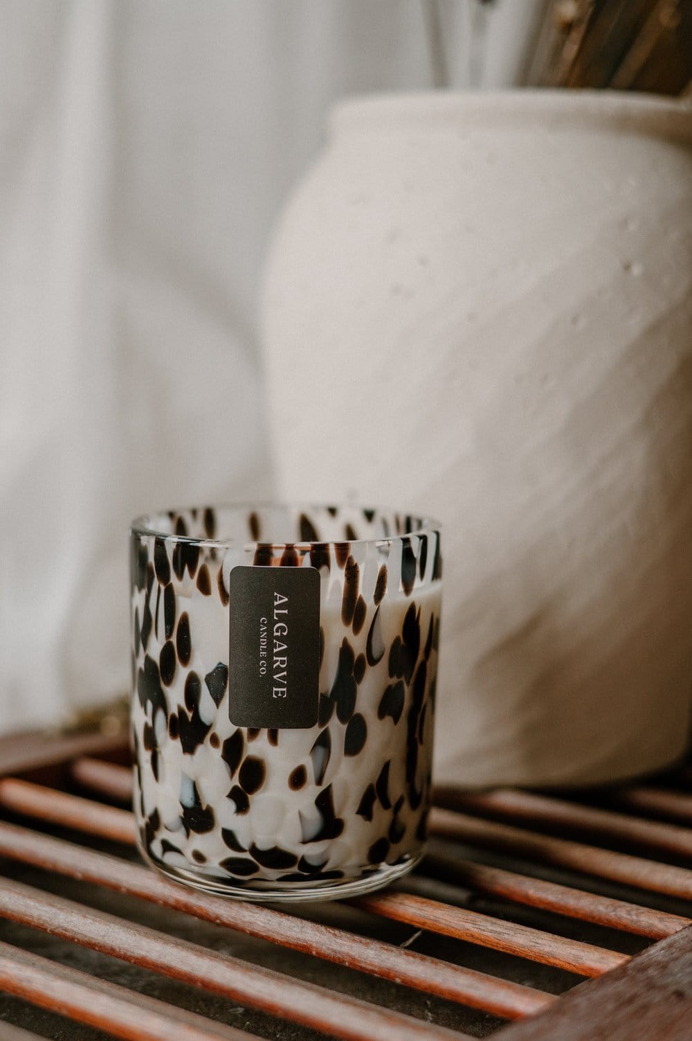 The Luxury Dalmatian Candle | Dark Honey & Smoked Wood Algarve candle company